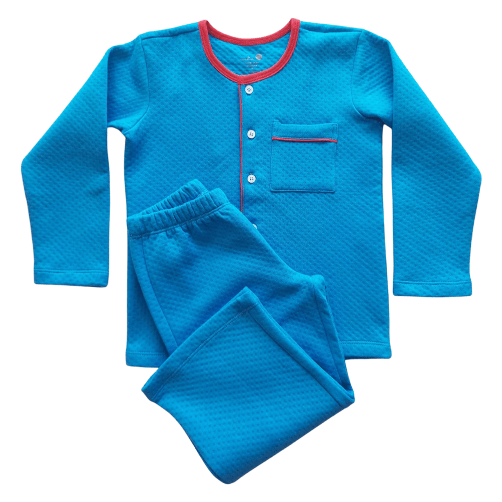 Pijama Infantil Algodão Pima Fortune Azul