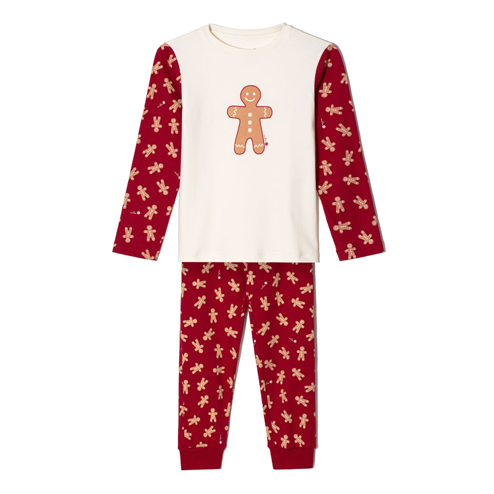 Pijama Infantil Algodão Pima Mr Cookie Gingerman