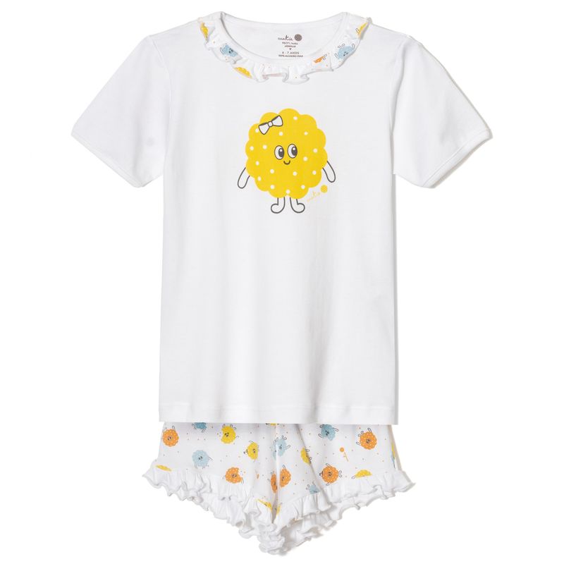 Pijama-Infantil-Algodao-Pima-Sunflower-Cookie-Dreams