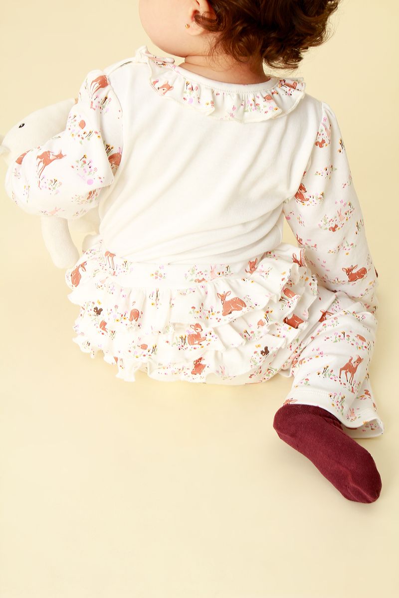 Conjunto-Pijama-de-Bebe-de-Algodao-Pima-Princess-Bambi-Cookie-Dreams-Pijamas-com-Estampas-Exclusivas-e-Muito-Conforto-para-o-Seu-Bebe