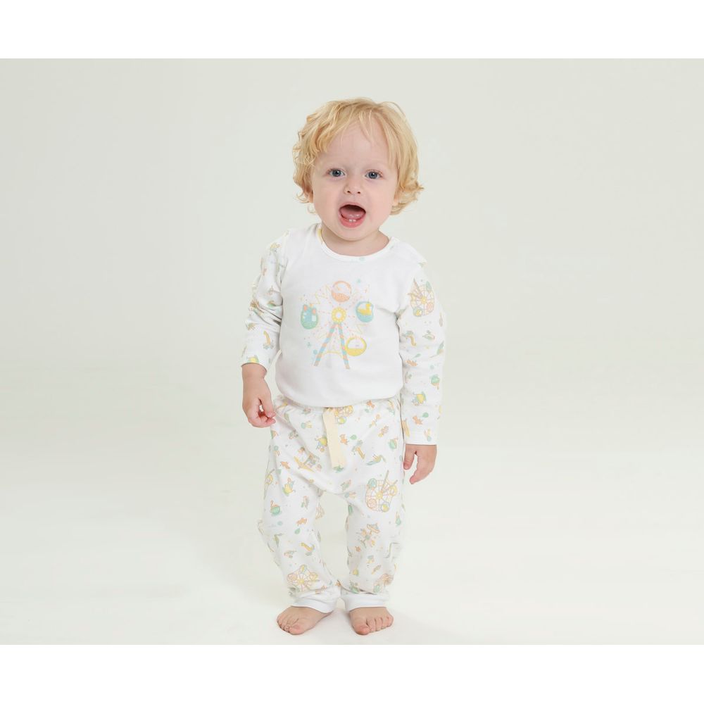 Pijama Bebê Algodão Pima Basics Parquinho