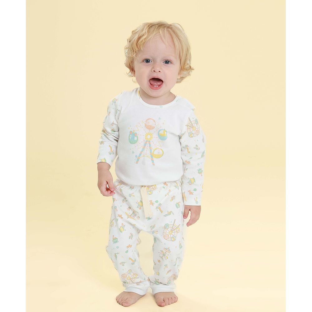 Pijama Bebê Algodão Pima Basics Parquinho